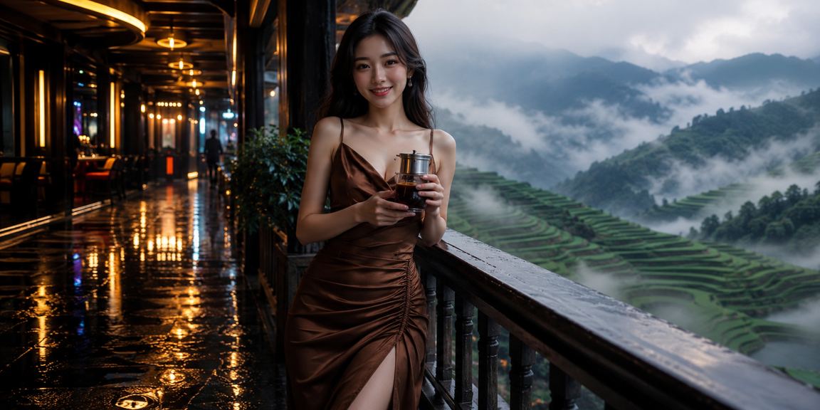 Khách du lịch ở Sa Pa theo dõi tỷ lệ kèo trên điện thoại, tận hưởng không gian yên bình